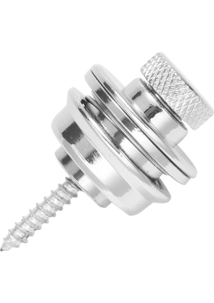 2 Adet Kaymaz Gitar Askı Kilidi Gitar Kemerleri Toka Düğmesi Konu Akustik Elektrik Bas Gitar Askı Parçaları Aksesuarları-Gümüş (Yurt Dışından)