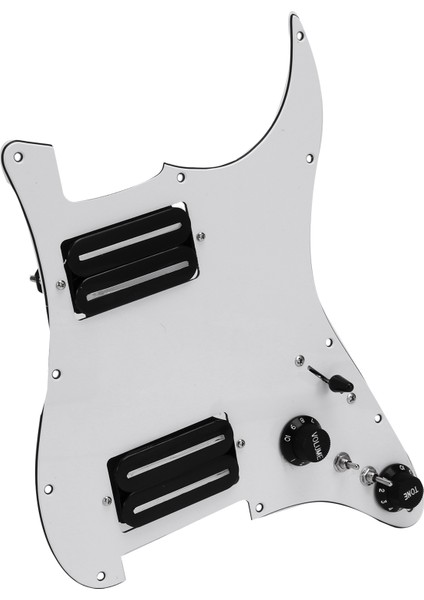 Çift Bobin Elektro Gitar Pickguard Pikap Yüklü Kablolu Scratch Plaka 3 Segment Anahtarı St Gitar Için Uygun (Yurt Dışından)