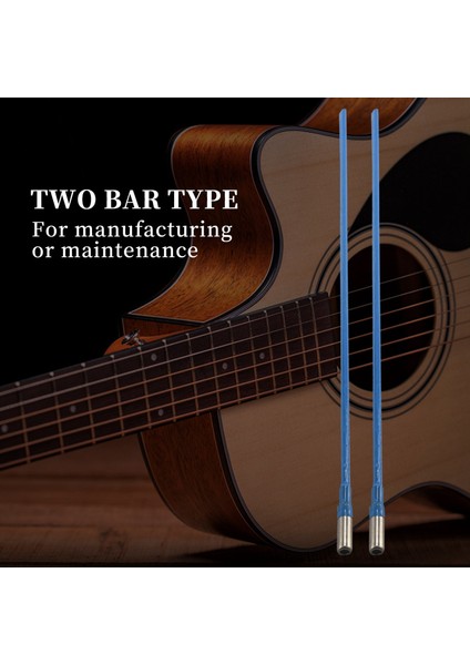 2 Adet Iki Yönlü Çubuk Tipi Gitar Kafes Çubuk Çelik 9 x 440MM Mavi (Yurt Dışından)