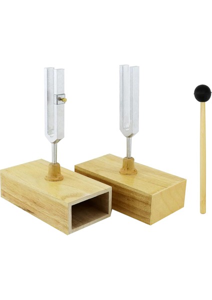 Ses Terapisi, Yoga, Meditasyon ve Rahatlama Için Rezonans Kutulu 2 Paket Diyapazon 440HZ Titreşim Diyapazon (Yurt Dışından)