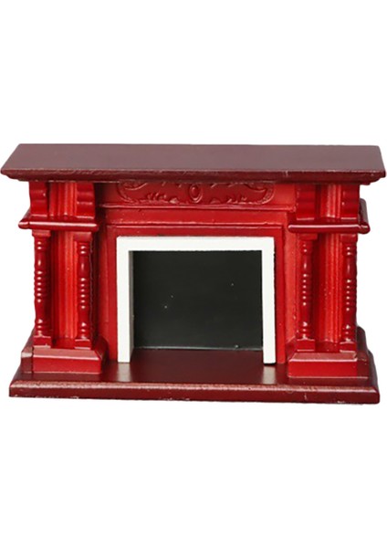 Dollhouse Mobilya, Dollhouse Dekorasyon Mobilya Ahşap Mini Şömine 1/12 Ölçekli Bebek Aksesuarı Çocuklar Için Oyuncak (Yurt Dışından)