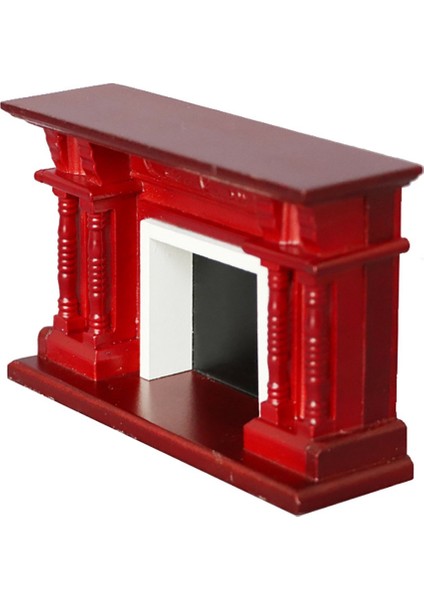 Dollhouse Mobilya, Dollhouse Dekorasyon Mobilya Ahşap Mini Şömine 1/12 Ölçekli Bebek Aksesuarı Çocuklar Için Oyuncak (Yurt Dışından)