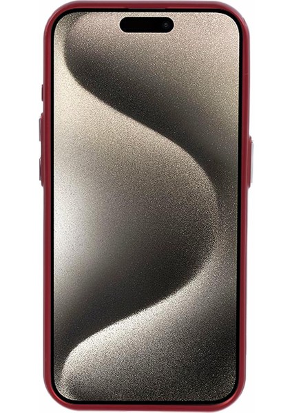 iPhone15 Pro Magnetic Telefon Kılıfı Deri Kaplamalı Pc+Tpu Çizilmeye Dayanıklı Arka Kapak Kırmızısı (Yurt Dışından) indirimleri