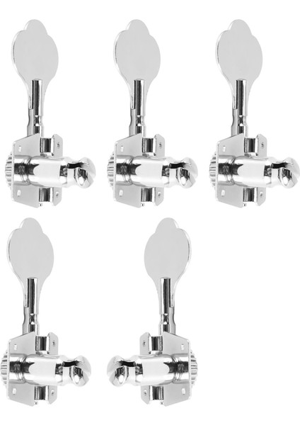 5 Adet Gitar Aksesuarı Vintage Açık Bas Gitar Tuning Tuşları Mandal Makine Kafaları Tuner Siyah 1L4R 5 Dizeleri Bas Gümüş (Yurt Dışından) modelleri