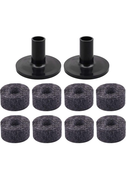 Adet Zil Standı 25MM Keçe Yıkayıcı + 2 Adet Zil Kollu Raf Bateri Seti Için Yedek (Yurt Dışından)