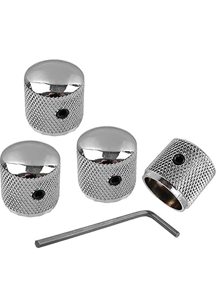 4 Adet Metal Ses Ton Dome Ton Gitar Hız Kontrol Düğmeleri Vidalar ile Fender Strat Telecaster Gibson Lp Elektro Gitar Veya Bas (Yurt Dışından)
