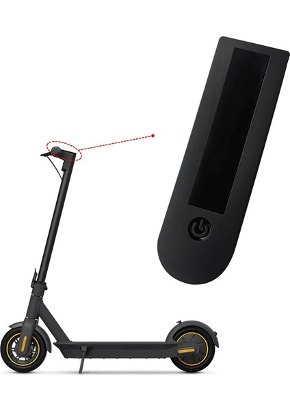 Ninebot Max G30 Elektrikli Scooter Için Su Geçirmez Silikon Koruyucu Kapak Merkezi Kontrol Paneli Silikon Kapak Sarı (Yurt Dışından)