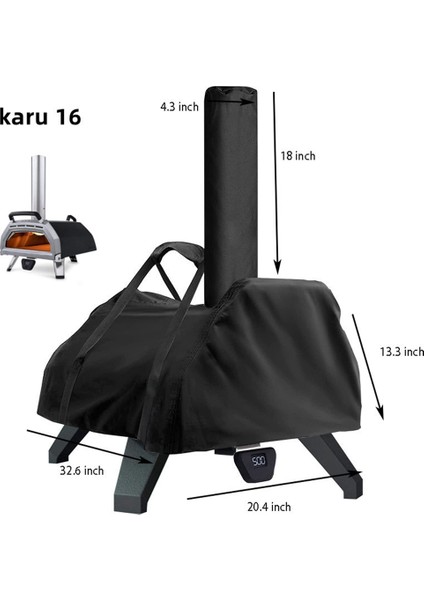Ooni Karu 16 Için Pizza Fırını Kapağı Taşınabilir Pizza Fırını Kapağı 420D Kumaş Su Geçirmez Pizza Fırını Kapağı Ağır Hizmet (Yurt Dışından) fiyatları