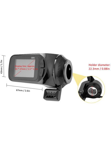24V/36V/48V S886 Ebike LCD Ekran Paneli Elektrikli Bisikletler Için Başparmak Gazı E-Scooter (Yurt Dışından)