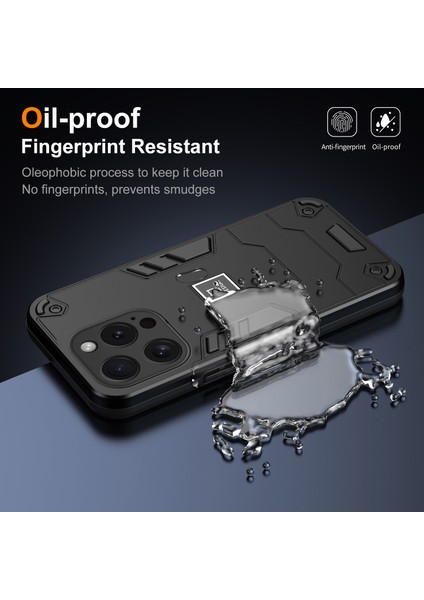 iPhone15 Pro Telefon Kılıfı Çift Katman Şok Geçirmez Koruma Kapağı Black (Yurt Dışından) indirimleri
