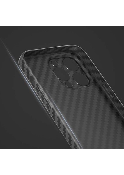 iPhone15 Pro Max Max Case Karbon Fiber Doku Birleştirme Renkli Pc Telefon Geri Kapak Black+Kırmızı (Yurt Dışından)