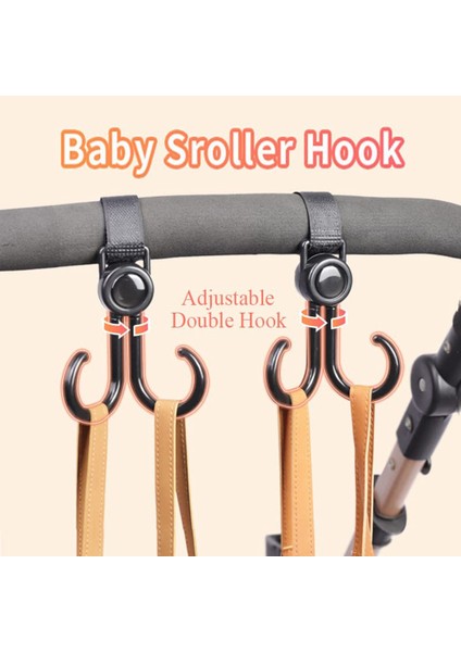 20 Adet Çift Kanca Bebek Arabası Kancaları 360 Derece Rotasyon Ayar Arabası Cırt Cırt Bağlantı Elemanı Bisiklet Aksesuarları (Yurt Dışından) fiyatları