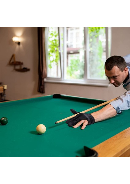 22 Parça Bilardo Eldiveni 3 Parmak Işaret Atıcı Havuz Eldiveni Kadın ve Erkek Için Spor Eldivenleri Hem Sol Hem De Sağ El, Siyah (Yurt Dışından)