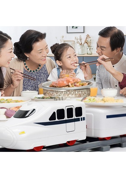 Suşi Tren Döner Suşi Oyuncak Parça Konveyör Bant Döner Masa Çocuk Gıda Tren Seti Dıy Suşi Yapımı Aile Suşi Parti A (Yurt Dışından)