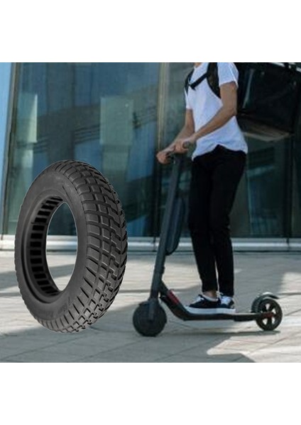 1 Çift 10 Inç Elektrikli Scooter Lastiği Lastik Xiaomi M365 10X2/2.5 Katı Lastik Sönümleme Lastiği Kauçuk Tekerlekler Lastikler (Yurt Dışından)