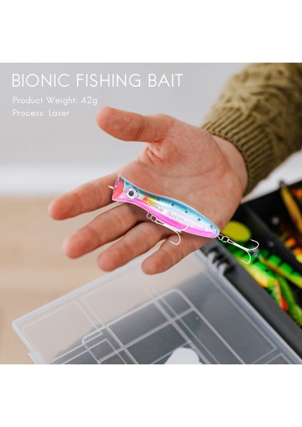 1 Adet Popper Balıkçılık 3D Burgu Tiz Kancalar ile 12 cm 42G Topwater Sert Cazibesi Yumuşak Plastik Isca Yapay Balıkçılık Cazibesi Takımları Mavi (Yurt Dışından) fırsatları