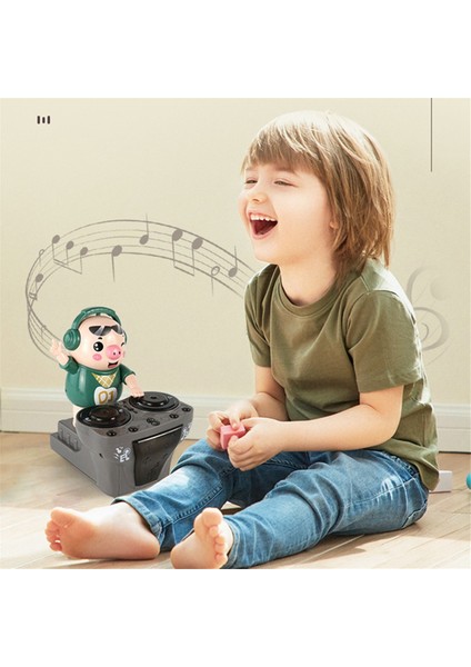 Çocuk Oyuncakları Dj Rock Domuz Elektrikli Bebek Oyuncakları Hafif Müzik Eğlenceli Elektronik Parti Bebek Domuz Waddles Dansları Müzikal Oyuncaklar (Yurt Dışından)
