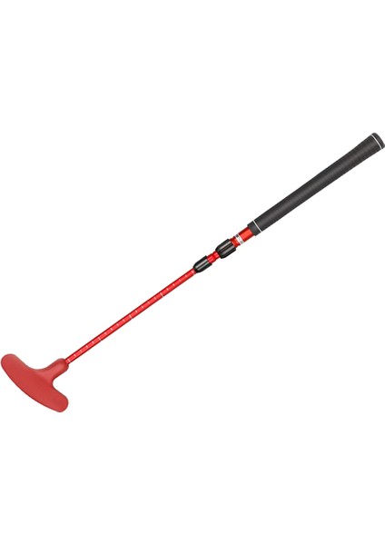3 Bölümlü Geri Çekilebilir Golf Atıcı, Sol ve Sağ El Için, Golf Eğitim Ekipmanları Taşınabilir Seyahat Atıcı Golf Parçası, Kırmızı (Yurt Dışından)