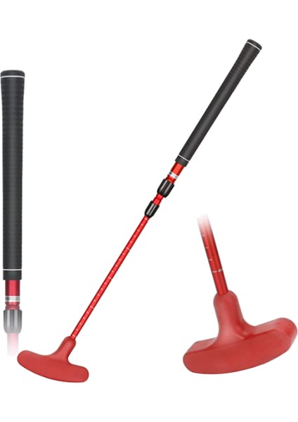 3 Bölümlü Geri Çekilebilir Golf Atıcı, Sol ve Sağ El Için, Golf Eğitim Ekipmanları Taşınabilir Seyahat Atıcı Golf Parçası, Kırmızı (Yurt Dışından) modelleri
