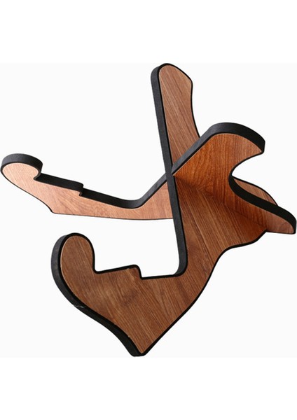 Ahşap Gitar Standı Evrensel Gitar Standı Yumuşak Kauçuk Kapaklı Taşınabilir Yaylı Çalgı Standı (Yurt Dışından)