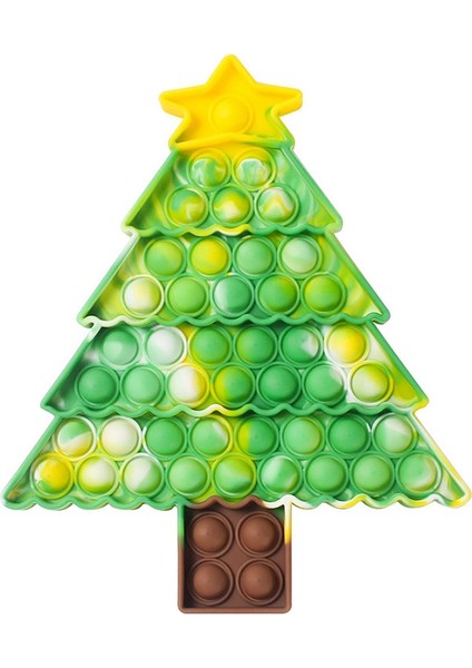 Noel Fidget Itme Oyuncak Duyusal Stres Kabarcık Oyuncak Fidget Oyuncak Otistik Çocuklar Için Sıkma Anksiyete Giderici Oyuncaklar A (Yurt Dışından)
