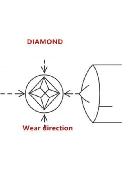 Oktahedron Ucu Elmas Dresser Taşlama Öğütücü Taş Aracı Soyunma Kalem Onarım Parçaları Taşlama Bileyici (Yurt Dışından)