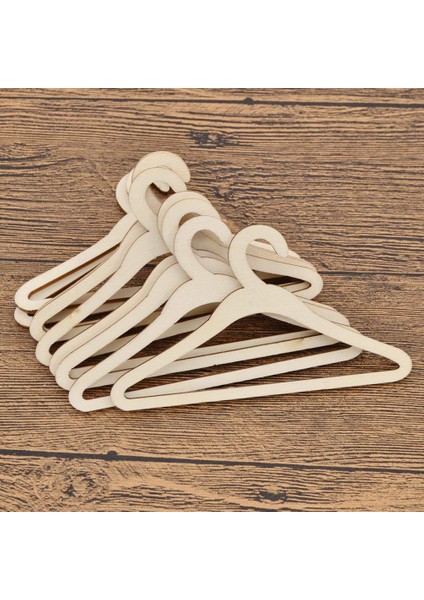 Lot 10 Adet Ahşap Askılar Bebekler Için Ceketler (15 cm # 1) (Yurt Dışından)
