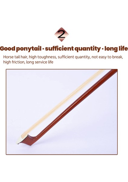 Profesyonel 4/4 Brazilwood Keman Yayı Oynarken Dayanıklı Keman Yayı Müzik Aletleri Taşınabilir Öğrenmek Uygulama Yay (Yurt Dışından) fırsatları