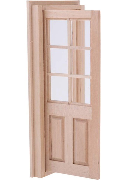 1/12 Ahşap 6 Panel Tek Kapı Çerçevesi Modeli Minyatür Bebek Evi Dıy Dekorasyon Mutfak Oyunu Parti Oyuncakları Dollhouse Için (Yurt Dışından) modelleri