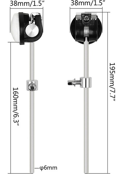Davul Pedalı Çırpıcı Keçe Bas Davul Çekiç Pedalı Çekiç Darbeye Dayanıklı Vurmalı Çalgı Aksesuarları (Yurt Dışından) fırsatları