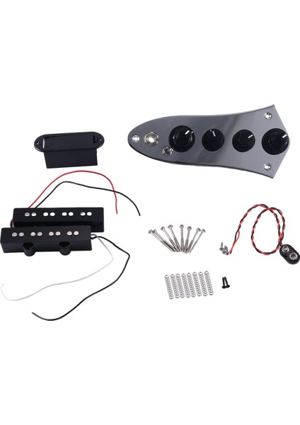 Evrensel 5 Caz Jb-08 Bas Yüklü Kontrol Plakası 4/5 Dize Bas Gitar Parçaları ile Jb Elektrik Bas Pickup Efektörü (Yurt Dışından)