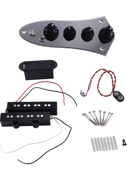 Evrensel 5 Caz Jb-08 Bas Yüklü Kontrol Plakası 4/5 Dize Bas Gitar Parçaları ile Jb Elektrik Bas Pickup Efektörü (Yurt Dışından) fiyatları