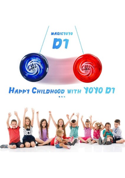 Magıcyoyo Duyarlı Yoyo D1 Ghz, Yoyo Telleri + Parmak Karyolası + Yoyo Çantası ile Yeni Başlayan Çocuklar Için Profesyonel Döngü Yoyoları, Kırmızı (Yurt Dışından)