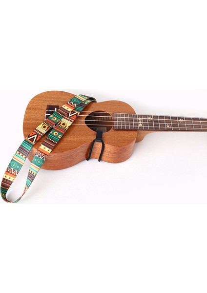 Ayarlanabilir Yumuşak Polyester Gitar Ukulele Gitar Akustik Bas Omuz Askısı Kemer Bandı Kanca Askısı (Yurt Dışından)