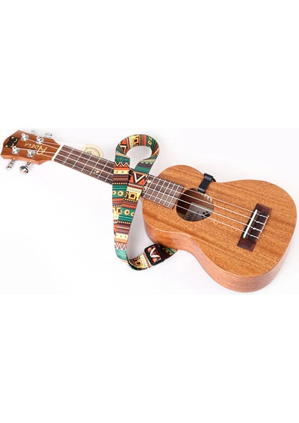 Ayarlanabilir Yumuşak Polyester Gitar Ukulele Gitar Akustik Bas Omuz Askısı Kemer Bandı Kanca Askısı (Yurt Dışından)