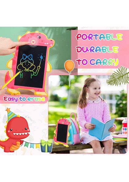 8.5 Inç Çizim Tahtasında Yeşil Dinozor Oyuncak LCD Yazma Tableti Pad Çocuk Çizim Tableti Eğitici Oyuncak Erkek Kız Için (Yurt Dışından)