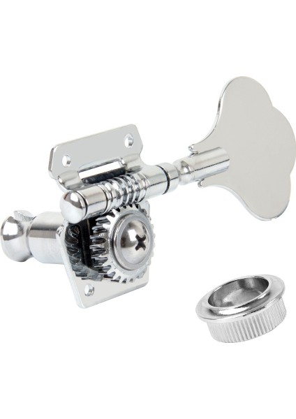 Adet Gitar Tuning Pegs Elektrik Bas Tuner Peg Gitar Açık Dişli Tuning Pegs Makine Kafaları Çamurluk Caz Bas Gitar Gümüş (Yurt Dışından)