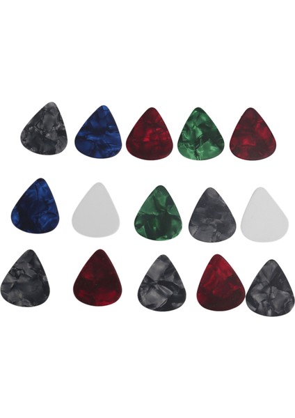 Akustik, Klasik, Elektrik, Bas Gitar Için Tüm Kalınlıkta 0,75 mm ile 15PCS Gitar Seçtikleri Saklama Çantası Ile, Mavi (Yurt Dışından)