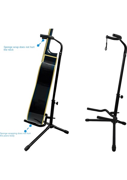 Akustik Elektro Gitar, Gitar Aksesuarları Için Tripod Tutuculu Metal Zemin Gitar Standı (Yurt Dışından)