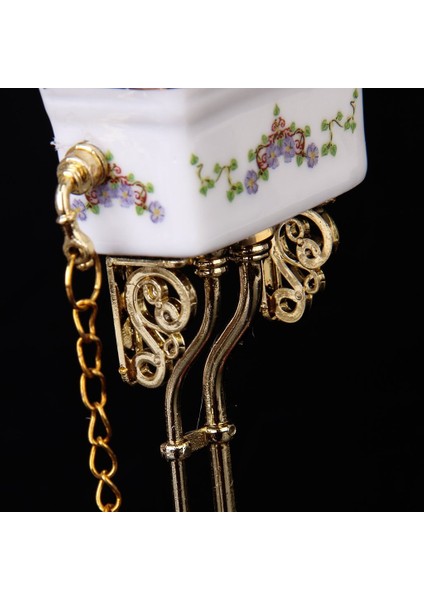 Vintage Viktorya Tarzı Banyo Porselen Tuvalet Bebek Evi Minyatür Beyaz + Altın (Yurt Dışından) indirimleri