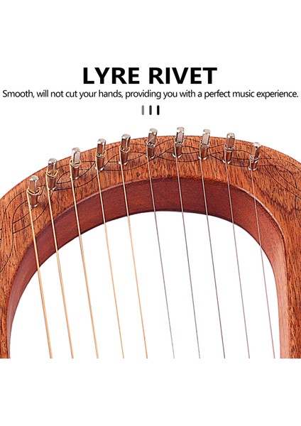 20 Adet Lir Arp Akort Pimi Çivi ile 20 Adet Perçin Seti Lir Arp Küçük Arp Müzik Yaylı Çalgı (Yurt Dışından) fiyatları