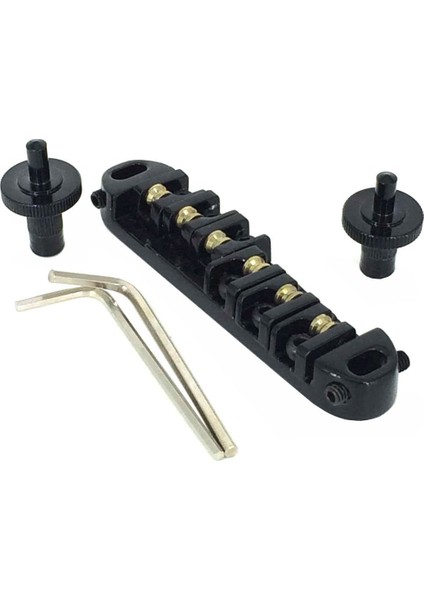 Gibson Les Paul Elektro Gitar Değiştirme Için Roller Saddle Tune-O-Matic Gitar Köprüsü (Siyah) (Yurt Dışından)