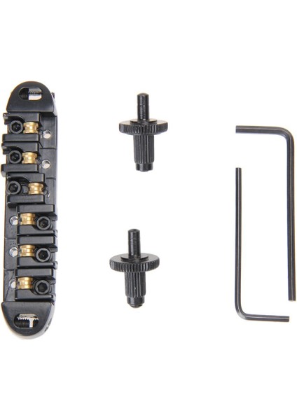 Gibson Les Paul Elektro Gitar Değiştirme Için Roller Saddle Tune-O-Matic Gitar Köprüsü (Siyah) (Yurt Dışından)