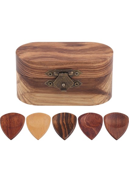Ahşap Seçim ile Gitar Seçim Tutucu, Ahşap Gitar Seçim Vitrin, Mini Gitar Seçim Kutusu (Yurt Dışından)