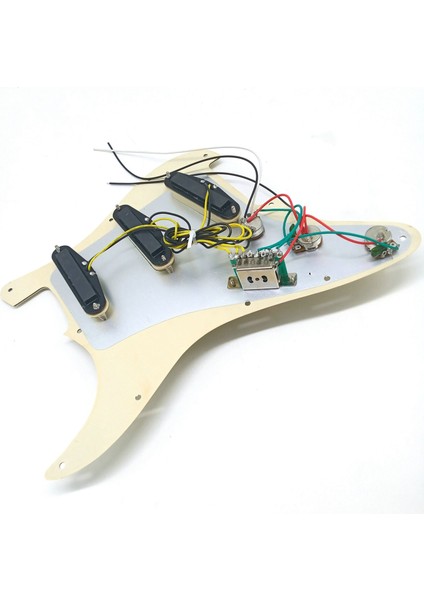 Elektro Gitar Pickguard Manyetikler Yüklü Önceden Kablolanmış Çizik Plaka Düzeneği Sss Sarı (Yurt Dışından) fiyatları