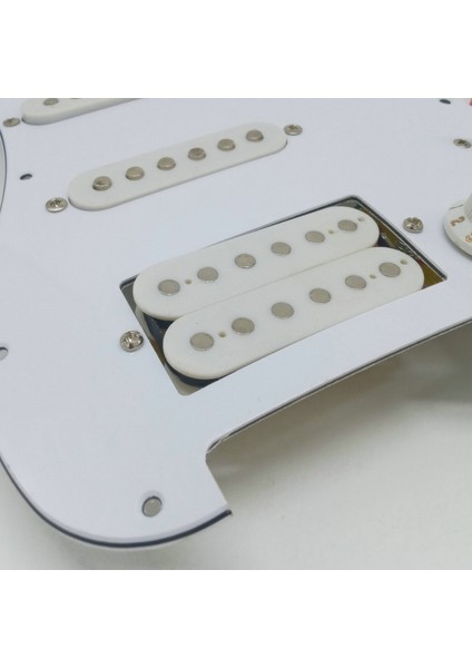 Elektro Gitar Pickguard Manyetikler Yüklü Önceden Kablolanmış Scratchplate Düzeneği 11 Delik Ssh Beyaz (Yurt Dışından) indirimleri