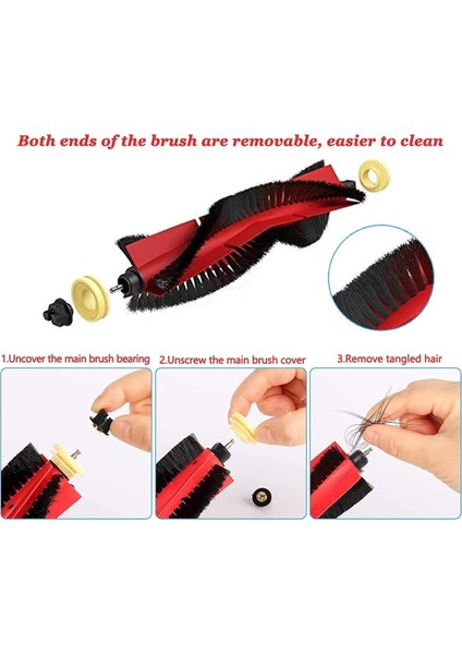 Roborock S5 Max/s6 Max/s6 Saf/s6 MAXV/S50/S51/S55/S60/S65/S5/S6 Elektrikli Süpürge Ana Yan Fırça Hepa Filtre Parçaları (Yurt Dışından) indirimleri