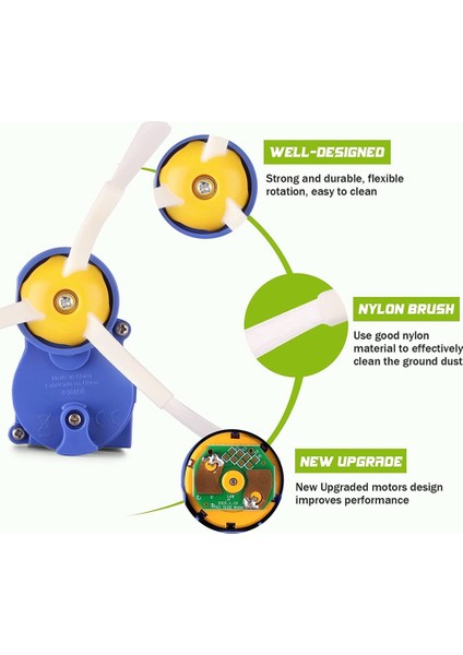 Yan Fırça Motor Modülü Irobot Roomba 500 600 700 800 900 I3 Serisi Robotlu Süpürge Yedek Motor Modülü (Yurt Dışından) modelleri