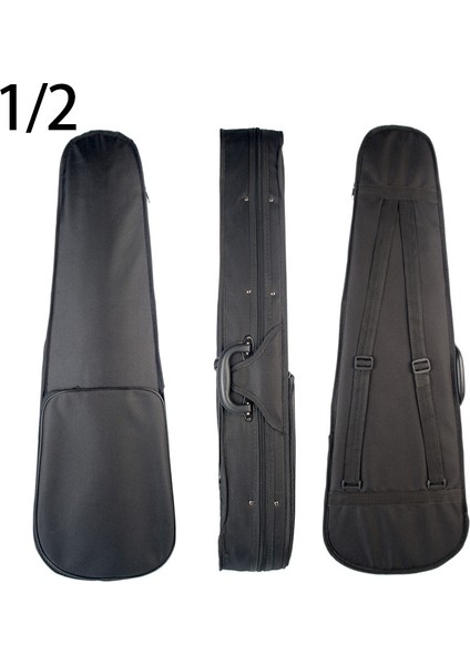 Keman Kutusu 1/2 Boyutu Profesyonel Üçgen Şekil Keman Sert Çanta-Gümüş Iç Keman Parçaları Yeni (Yurt Dışından) fırsatları