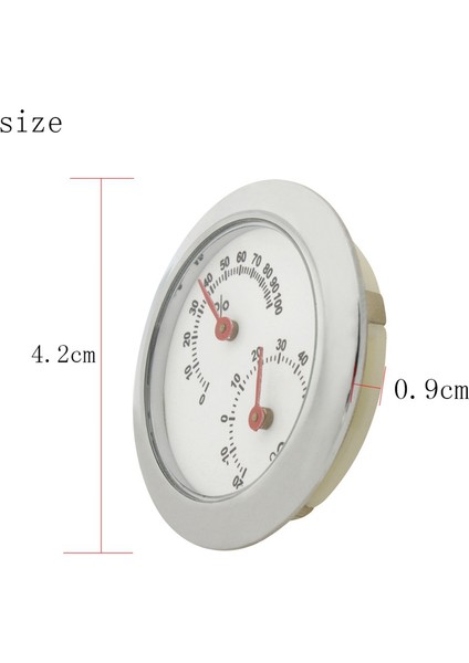 Dairesel Higrometre Mini Higrometre Gümüş Islak ve Kuru Termometre Gitar Termometresi Keman Termometresi (Yurt Dışından) fırsatları